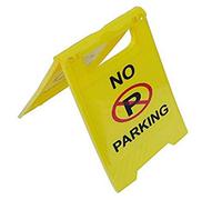 StickersLab - SEGNALE STRADALE IN PLASTICA RIPIEGABILE E PORTATILE DI PARCHEGGIO VIETATO CON SCRITTA "NO PARKING"