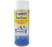 StickersLab - Spray vernice smaltata per targhe rinnova manutenzione veicolo in blu/bianco (Bianco)