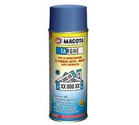 StickersLab - Spray vernice smaltata per targhe rinnova manutenzione veicolo in blu/bianco (Blu)
