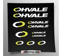 Stickersland®| Kit adesivi compatibile con Ohvale GP-0 GP-2 casco Sponsor | uso personale, privato e decorativo | telaio pit bike | Decalcomanie Aftermarket | FACILE APPLICAZIONE (Giallo-Bianco)