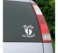 Stickersnews - Adesivo per neonato, 15 x 15 cm, colore: Bianco