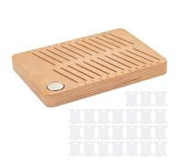 Stickgarn-Aufbewahrung - Stickgarn-Organizer, Spulenteiler Mit 24 Fächern, Magnetischer Garn-Organizer Aus Holz | Für Kunsthandwerk, Kunst, Nähen, Handarbeiten, Schnurspule Aufbewahrungsorganisator