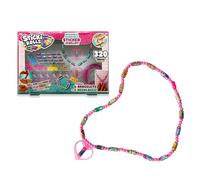 Sticki Rolls Sky Castle Super Set, Braccialetti con adesivi, tema Kawaii, 50 adesivi per braccialetto, 20 rotoli intercambiabili extra, include perline, ciondoli e un nastro, famoso (TCR00000)