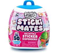 Sticki Rolls® Sticki Mates™ - Mini dispenser di adesivi da collezione, include 50 adesivi e clip per zaino