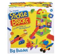 sticklebricks Big Builder, set da costruzione, oltre 125 pezzi, promuove la creatività e le capacità motorie, sicuro e durevole, pratico da riporre, per bambini dai 18 mesi in su