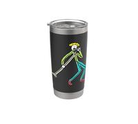 Stickman canto Bicchiere termico in acciaio inox doppia parete