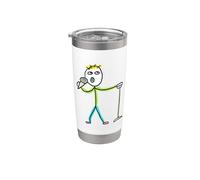 Stickman Stand Up Comedy Bicchiere termico in acciaio inox doppia parete