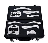 STICKON IASTM - Set di strumenti per massaggi, in acciaio inox, per raschiatura Gua Sha, ottimo strumento per la mobilizzazione dei tessuti molli (8 set STICKON-10)
