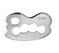 STICKON Strumento di massaggio in acciaio inox Gua Sha Raschiare Strumenti IASTM Grande strumento di mobilitazione dei tessuti molli (STICKON-01)