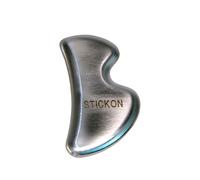 STICKON - Strumento IASTM per Gua Sha in acciaio inox - ottimo strumento per la mobilitazione dei tessuti molli, a forma di B