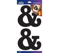 Stickosticko Basic Black Monogram Adesivi-, e Altri, Multicolore