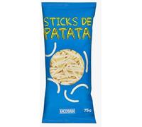 Sticks de Patata Fritti, Snack Croccante di Mais, Gusto Cocktail, 75g, pack 6