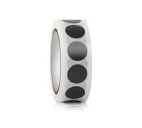 Sticky Dots, 10.000 etichette rotonde autoadesive colorate, 13 mm, per etichettatura di file e forniture scolastiche per ufficio (nero)