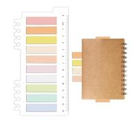 Sticky Index Tabs - Pennarelli adesivi scrivibili, strisce laterali colorate, impermeabili, lisce, file di apprendimento, album di ritagli, organizzazione di libri per studenti, uffici, compiti di