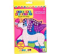 Sticky Mosaics Mosaico Immagine Bambini Set Creativo Di Fai Da Te Kit Unicorno