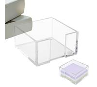 Sticky Note Holder - Acrylic Portable Storage Organizer,Table Notes Holder For Office Home House Indoor Table Bedroom Classroom School College