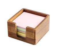 Sticky Note Holder, Cube Paper Holder Desk, 9.5x9.5x5cm Sticky Note Holders Wood Self Stiicky Notepad Holders Post For Home School Classroom College Dorm Women Men Teacher Student