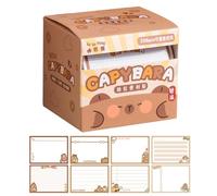 Sticky Note Pads, 256 fogli di cartoni animati Capybara Sticky Notes, 2,87 x 2,44 cm, a lunga durata, per artigianato, salotti, bedroom and dresser