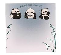 Sticky Note Pads - dolce nota animale, 50 fogli scrivibili Sticky Pads | 8 x 8 cm note di ricordo appiccicose, piccole note adesive, cartoni animati Annotation Panda Sticky Pad per libri, monitor
