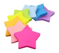 Sticky Note Pads - Self-Stick Easy to Stick | 240 Sheets Aesthetic Note Pads | for Home Office School Classroom College Elementary Teachers Heart & Star Shaped Cute Memos with Strong Adhesion