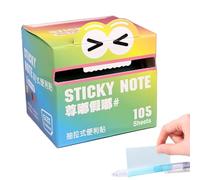 Sticky Notes | Bright Colors Lined Self-Stick Note | Multi Colorss School Supplies Office Products, Writing Memo for Holiday Shop, Teacher Appreciation 2.95x2.76x2.76 inches