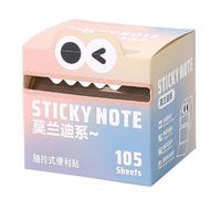 Sticky Notes, CuteTransparent Sticky Note Pads, Pull-Out Colorful 105 Sheets Per Roll Memo for Highlighting, for Notebook, Workplace, School, Home, Reminder, Planner, Students