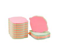 Sticky Notes Foliage Shaped, 500 Sheets, 76x76mm Self Stick Post Memo, Colour Sticky Notes, Bright Colors Self-Stick Pads for Home, Office, Notebook