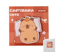 Sticky Notes - Notepads | Memo Pads | 30 fogli removibili Notepads, Cartoon Animal Capybara Sticky Notes, Cute Classroom Supplies, School Supplies, Perfect For Taking Notes & Reminders