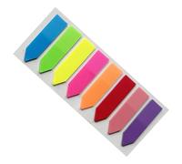 Sticky Notes Tabs - 8-Color Fluorescent Page Marker Sticky Tabs | Transparent Index Stickers, Notebook and Paper Bookmarks | Study, School, Office AnnotationTabs