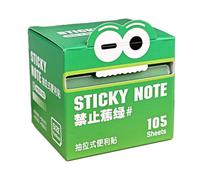 Sticky Notes, Translucent Color Memo Pad, Pull Out Roll Design, 105 fogli per Rolls, Colorful Reminder Notes for Notebook, Home, Workplace, School, Highlights, Studenti, 2,95 x 2,76 x 2,76 pollici