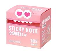 Sticky Notes, Transparent Memo Pads with Pull-Out Design, 105 Sheets per Roll in Colorful Set, Writable Clear Notes for School Students Home, Highlight Markers Notebook Study Reminder Planner