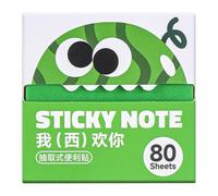 Sticky Pads 80 Sheets Funny Pull-Out Smooth Writing Student Women Kids