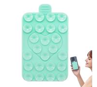 Sticky Phone Grip - Suction Phone Mount, Phone Sticky Grip, Double-Sided Anti-Slip Love Phone Holder | Adjustable Portable Strong Suction Mobile Case, Suction Case Mount For Live Broadcasts, Watching