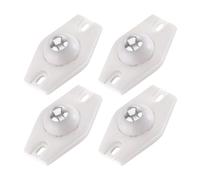 Sticky Roller Wheels - Mounting Glide Casters, Rotating Steel Bearings, Strong Load Capacity Sliding Pulleys | Punch Free Utility Moving Rollers, Planter Organizer Garbage Basket Transport Tool