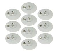 Sticky Screw Mount Hanger, 10 Pieces, Acrylic Metal Self Adhesive Wall Hook, Heavy Duty No Drill Fixings for Bathroom, Kitchen, Home Organization