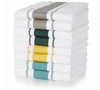 Sticky Toffee, strofinacci da cucina da 50 x 70 cm in 100% cotone, riutilizzabili e assorbenti, bar, ristorante, cucina, confezione da 8 pezzi