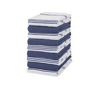 Sticky Toffee - Strofinacci da cucina in 100% cotone, riutilizzabili e assorbenti, confezione da 9 pezzi, 40,6 x 71 cm, colore: blu