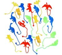 Sticky Toys - Soft 20PCS Throw-at-the-Wall Stretchy Animal Figures, Washable Sticky Animal Set, Classroom Prize, Party Favors, Goodie Bag Stuffer