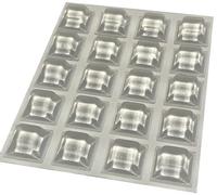 StickyStuff Company, 20 piedini in gomma autoadesivi, 12,6 mm x 5,7 mm, per mobili, vetro, tavoli, artigianato