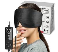sticro Maschera riscaldata per gli occhi con dimensioni extra large per alleviare la pressione degli occhi secchi e del seno, cuscinetto riscaldante ultra morbido per alleviare il mal di testa,