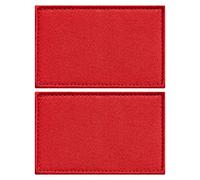 stidsds Confezione da 2 toppe a bandiera rossa tinta unita rosse in tinta unita con bandiere ricamate fai da te bandiere tattiche militari per vestiti, cappelli, zaini, decorazioni per orgoglio