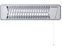 STIEBEL ELTRON 229339 Riscaldatore al Quarzo IW 120 per Circa 10 mq, Metallo, Tre Stadi Riscaldamento,Immediatamente Piacevole Calore irradiato,Argento,0.4/0.8/1.2 kW