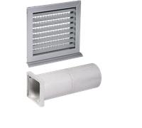 STIEBEL ELTRON Passaggio a muro AWG 160 R incl. griglia di protezione dagli agenti atmosferici - 234505