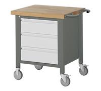 STIER Banco da lavoro mobile Premium con 3 cassetti largh.xprof.xalt. 750x700x880 mm Quantità:1