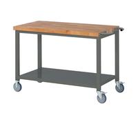 STIER Banco da lavoro mobile Premium con mensola largh.xprof.xalt. 1250x700x880 mm Quantità:1