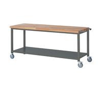 STIER Banco da lavoro mobile Premium con mensola largh.xprof.xalt. 2000x700x880 mm Quantità:1