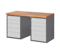 STIER Banco da lavoro Premium con 10 cassetti largh.xprof.xalt. 1500x700x890 mm Quantità:1