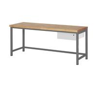 STIER Banco da lavoro regolabile in altezza Premium con 1 cassetto largh.xprof.xalt. 2000x700x840-1040 mm Quantità:1