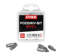 STIER Confezione grande di bit Pozidriv PZ Quantità:1