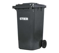 STIER Contenitore grande per rifiuti a 2 ruote 240 l grigio largh.xprof.xalt. 576x720x1067 mm Quantità:1